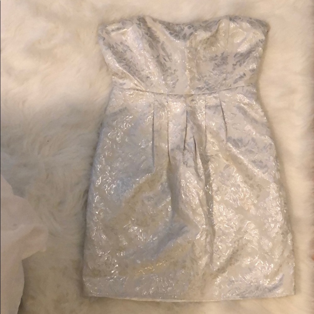 Strapless white dress from francescas collection